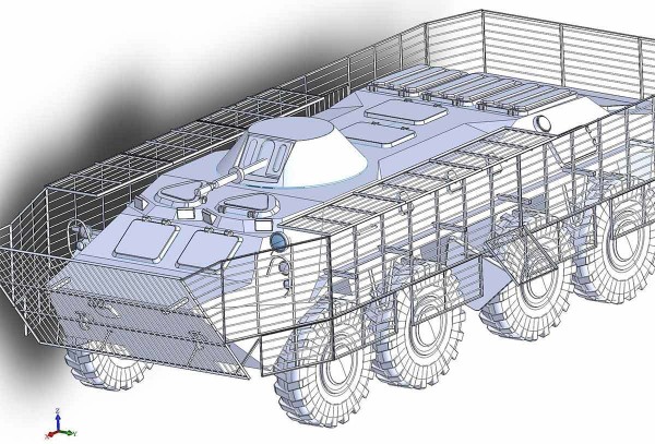 ACEPE7263   Slat Armor for BTR-70 (for ACE kits #72164 & 72166) (thumb11519)