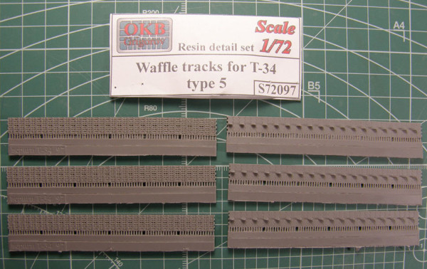 OKBS72097 Траки для танка Т-34 "вафли" тип 5.         Waffle tracks for T-34, type 5 (thumb7836)