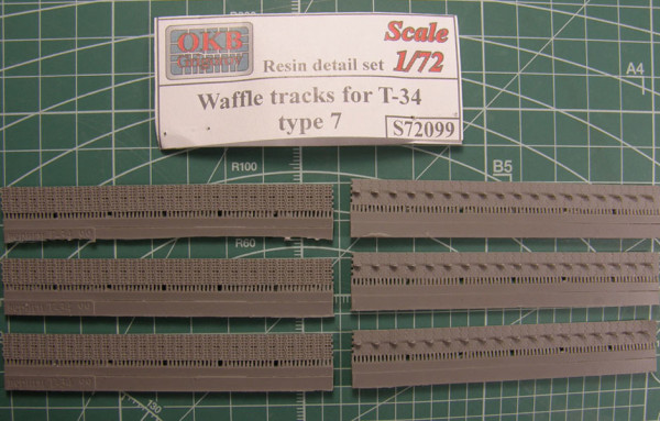 OKBS72099 Траки для танка Т-34 "вафли" тип 7.          Waffle tracks for T-34, type 7 (thumb7844)