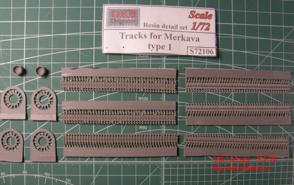 OKBS72106 Траки для танка Merkava, тип 1.         Tracks for Merkava, type 1 (thumb7873)