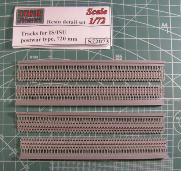 OKBS72073 Траки для семейства машин ИС/ИСУ штампованные 720 мм послевоенные     Tracks for IS/ISU,postwar type, 720 mm (thumb7746)