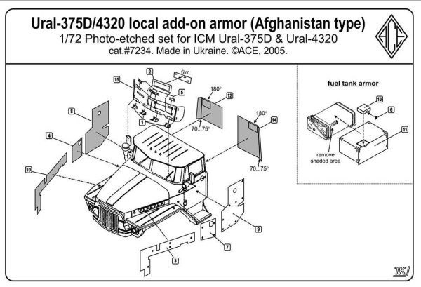 ACEPE7234   Ural 4320 Add-On Armor (Afghanistan war type) (thumb6683)