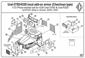 ACEPE7235   Ural 4320 Add-On Armor (Chechen war  type) (thumb6686)