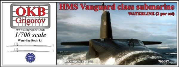 OKBN700097   HMS Vanguard class submarine,WATERLINE, (2 per set) (thumb11405)
