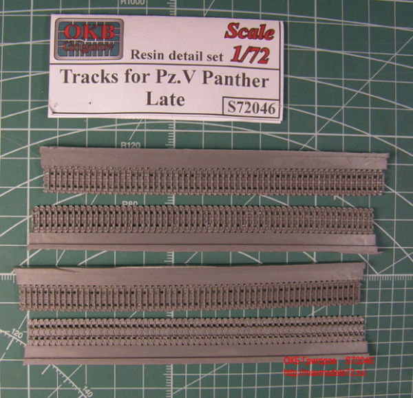 OKBS72046 Траки для танков Pz.V Panther, поздние           Tracks for Pz.V Panther, late (thumb7641)