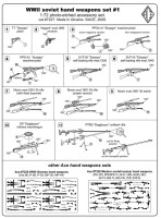 ACEPE7227      Soviet WW2 hand Weapons (TT, Nagant, SVT-38, SVT-40, PPS-43, PPSh-41, Mosin rifle, PTRD-41 anti-tank rifle, DP-27) (attach1 12154)