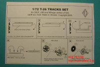 ACEPE7230   T-26 tracks (replacement set for Skif / UM kits) + spocket + idler wheel (attach1 6679)