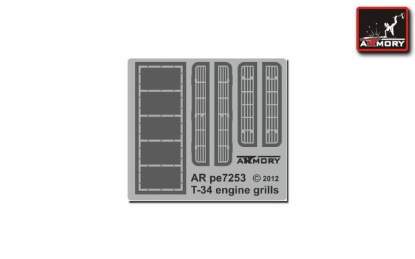 AR pe7253     1/72 1/72 T-34 engine compartment grills (thumb13095)