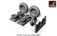 AR AW48401    1/48 Gloster «Javeline» wheels, weighted (attach1 12489)