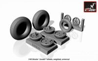 AR AW48401    1/48 Gloster "Javeline" wheels, weighted (thumb12489)