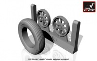 AR AW48401    1/48 Gloster «Javeline» wheels, weighted (attach3 12489)