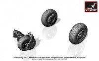 AR AW72032b    1/72 Sukhoj Su-27 wheels w/ early type hubs, weighted tires, 2 types of front mudguard (attach1 12813)