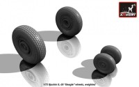 AR AW72040    1/72 Iljushin IL-28 Beagle wheels, weighted (attach2 12838)