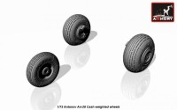 AR AW72044    1/72 Antonov An-28 Cash wheels w/ weighted tires (attach1 12865)