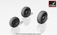AR AW72313    1/72 F-105 Thunderchief wheels, weighted (attach1 12924)