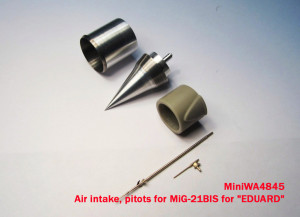 MiniWA4845    Air intake, pitots for MiG-21BIS for "EDUARD" (attach2 15659)