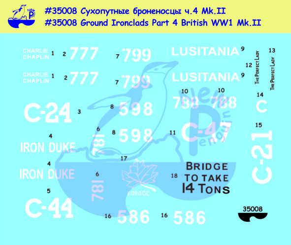 Pen35008 Сухопутные броненосцы-4 Mk.II
(Ground Ironclads Part 4 British WW1 Mk.II) (thumb14017)