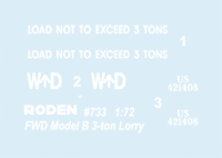 RN733   FWD Model B 3 ton Lorry (attach2 20507)