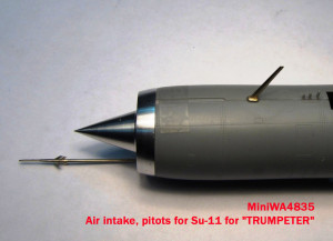 MiniWA4835    Air intake, pitots for Su-11 for "TRUMPETER" (attach4 15653)
