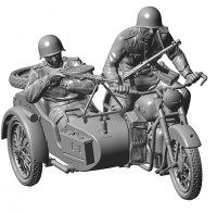 ZV3639    Советский мотоцикл М-72 с коляской (attach2 18816)