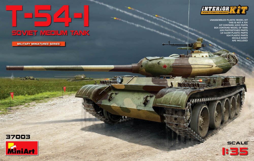 MA37003   T-54-1 Soviet medium tank, Interior kit (thumb20983)