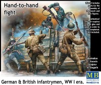 MB35116   Hand-to-hand fight, German & British infantrymen, WWI era (thumb18132)