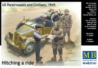 MB35161   Hitching a ride. US Paratroopers and Civilians, 1945 (thumb18176)