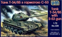 UM328   T-34-85 WW2 Soviet tank witn S-53 gun (thumb15821)