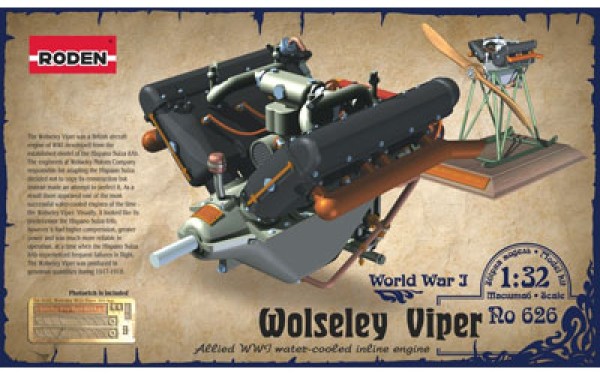 RN626   Wolseley Viper engine (thumb19647)