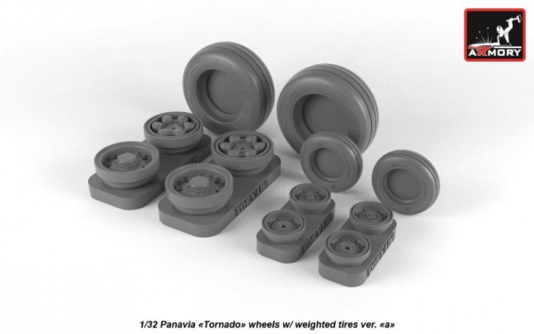 AR AW32501a   1/32 Panavia «Tornado» wheels, w/ tires type 1 (thumb21520)