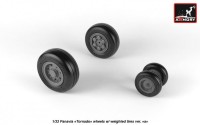 AR AW32501a   1/32 Panavia «Tornado» wheels, w/ tires type 1 (attach1 21520)