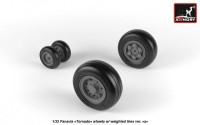 AR AW32501a   1/32 Panavia «Tornado» wheels, w/ tires type 1 (attach3 21520)