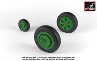 AR AW48028   1/48 Mikoyan MiG-21 Fishbed wheels w/ weighted tires, mid (attach3 21543)