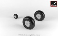 AR AW48203   1/48 Junkers Ju 188 wheels w/ weighted tires (attach1 21561)