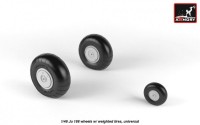 AR AW48203   1/48 Junkers Ju 188 wheels w/ weighted tires (attach3 21561)