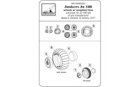 AR AW48203   1/48 Junkers Ju 188 wheels w/ weighted tires (attach4 21561)