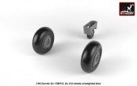 AR AW48205   1/48 Dornier Do 17M/P/Z, Do 215 wheels w/weighted tires (attach2 21567)