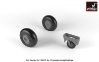AR AW48205   1/48 Dornier Do 17M/P/Z, Do 215 wheels w/weighted tires (attach3 21567)