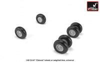 AR AW48311   1/48 CH-47 Chinook wheels w/ weighted tires (attach1 21573)