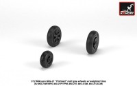 AR AW72049   1/72 Mikoyan MiG-21 Fishbed wheels w/ weighted tires, mid (attach1 21592)