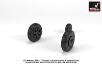 AR AW72049   1/72 Mikoyan MiG-21 Fishbed wheels w/ weighted tires, mid (attach3 21592)