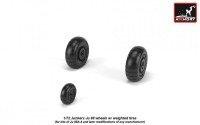 AR AW72202   1/72 Junkers Ju 88 late wheels w/ weighted tires (attach3 21604)