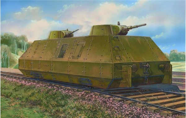 UMT628   Biaxial armored carriages of type OB-3 with double T-26-1 conical turrets (thumb20812)