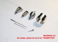 MiniWA4833   Air intake, pitots for Su-9 for «TRUMPETER» (attach2 23146)