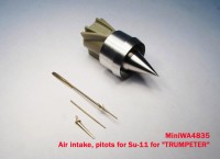 MiniWA4835   Air intake, pitots for Su-11 for «TRUMPETER» (attach2 23162)