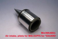 MiniWA4851a    Pitots for MiG-21PFS for «EDUARD» (attach3 23240)