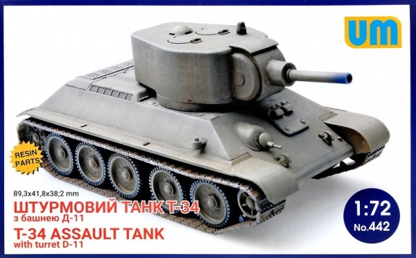 UM442   T-34 Assault tank with turret D-11 (thumb24512)
