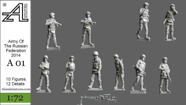 AMinА01 Армия Российской Федерации 2014, 1:72, Alex miniatures, шт (thumb22556)