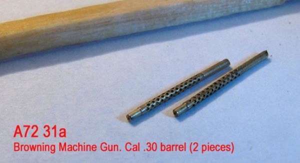MiniWА7231a    Browning Machine Gun. Cal .30 barrel (2 pieces) (thumb23010)