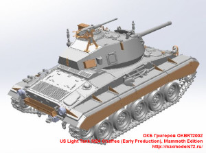 OKBR72002   US Light Tank M24 Chaffee (Early Production),Mammoth Edition (attach1 24022)